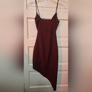 Burgundy Party Dress